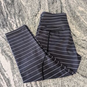 Black and White Striped Leggings